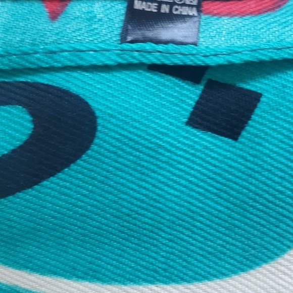 Womens green scarf Arabic Alphabet | Polyester 67" × 25" - Picture 4 of 4